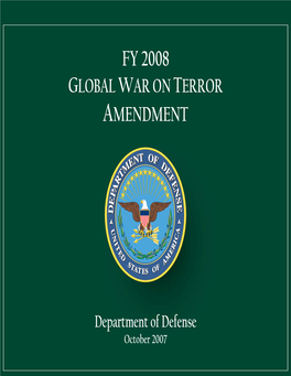 Fy 2008 Global War on Terror Amendment