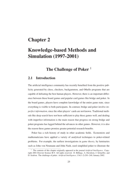 Chapter 2 Knowledge-Based Methods and Simulation