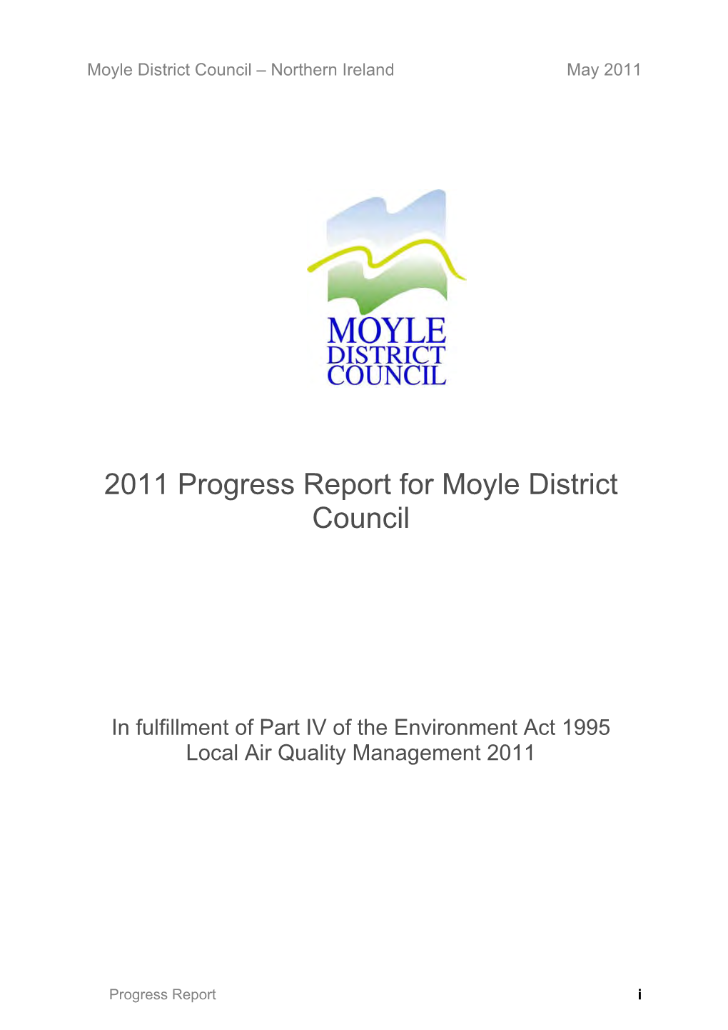 2011 Progress Report for Moyle District Council