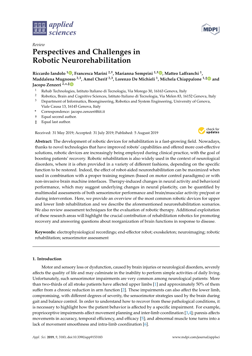 Perspectives and Challenges in Robotic Neurorehabilitation
