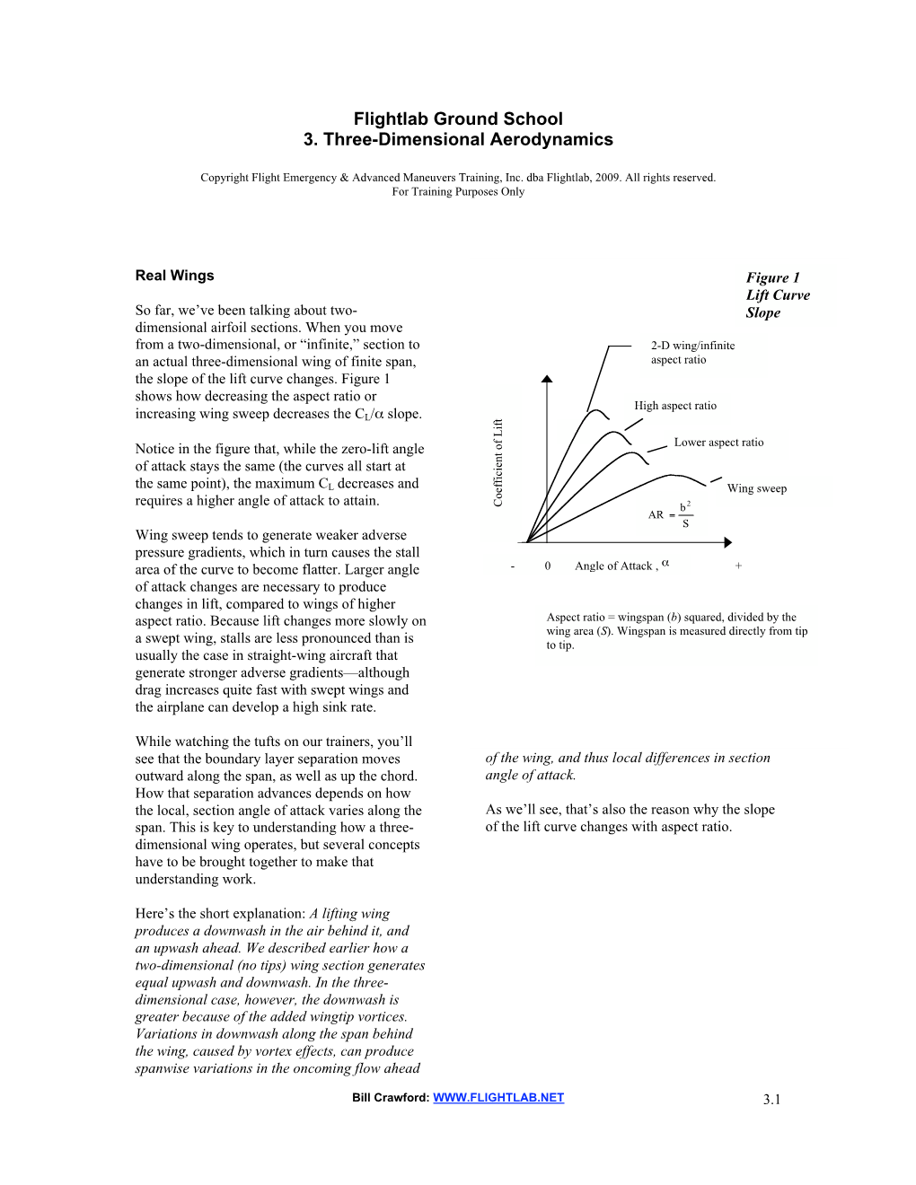 Three-Dimensional Aerodynamics