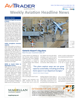 Weekly Aviation Headline News