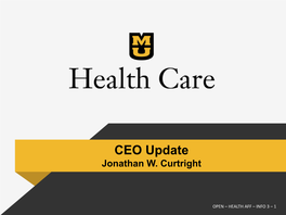 CEO Update Jonathan W