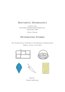 Documenta Mathematica Optimization Stories