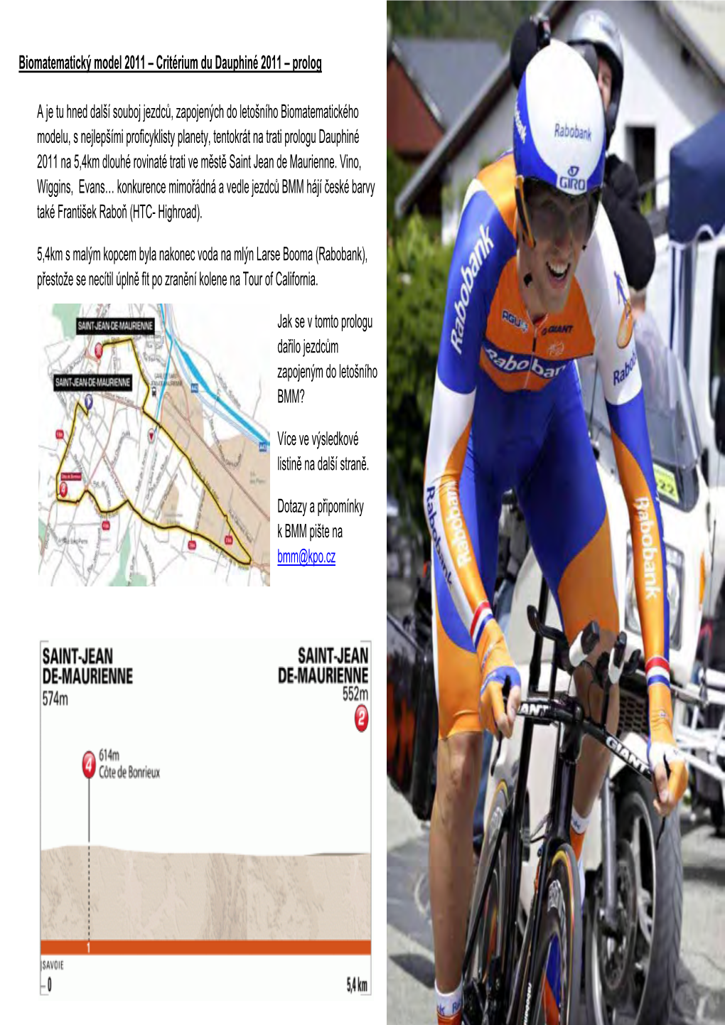 Critérium Du Dauphiné 2011 – Prolog