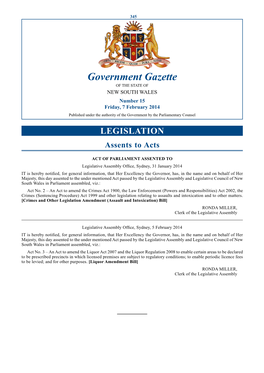 Government Gazette of 7 February 2014