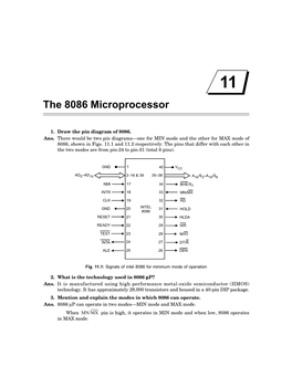 The 8086 Microprocessor