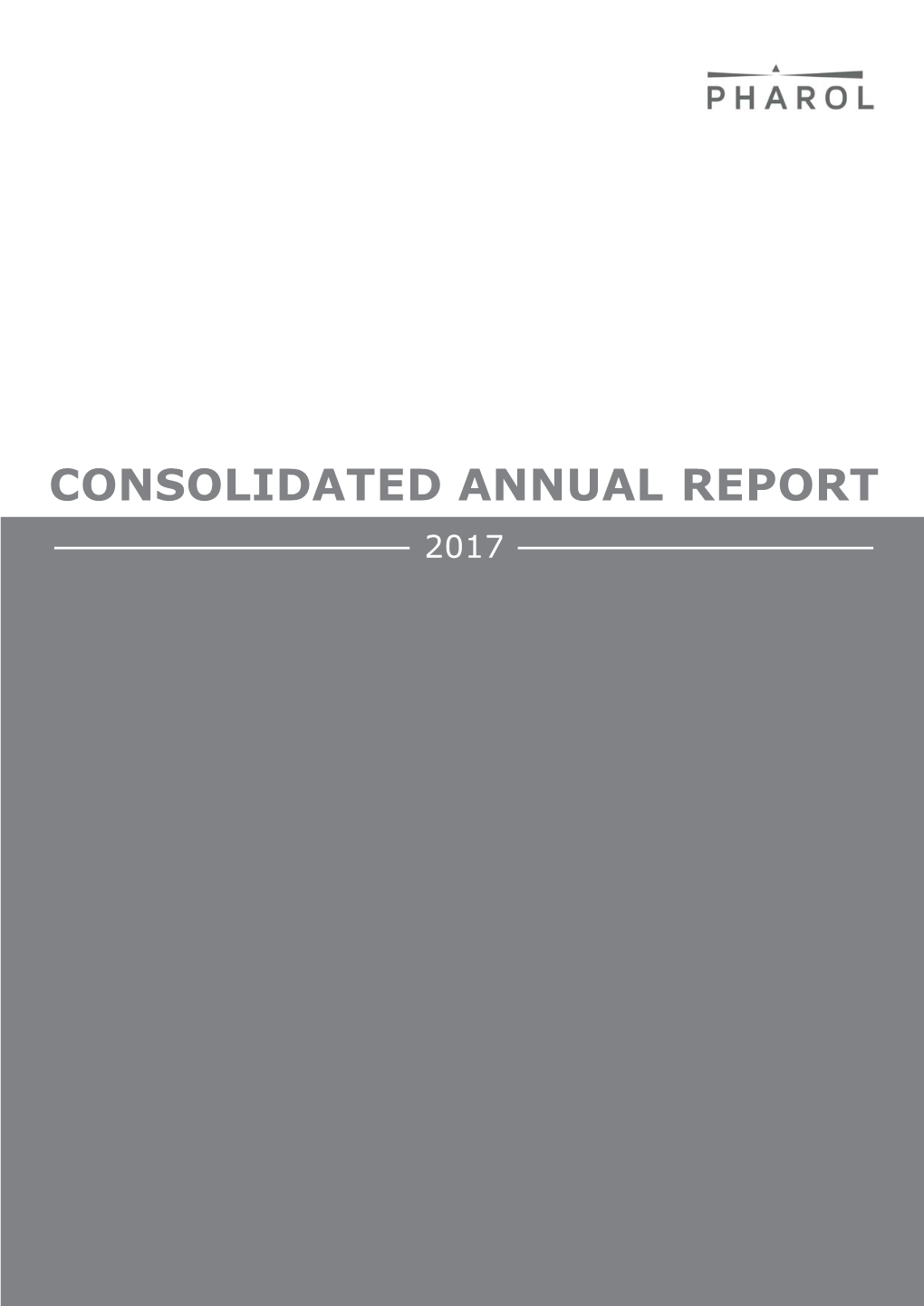 Consolidated Annual Report 2017 Título Da Apresentação | 25.05.2015