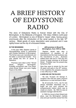 A Brief History of Eddystone Radio