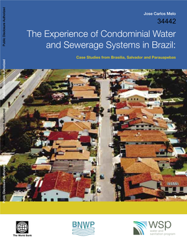 The Experience of Condominial Water and Sewerage Systems in Brazil