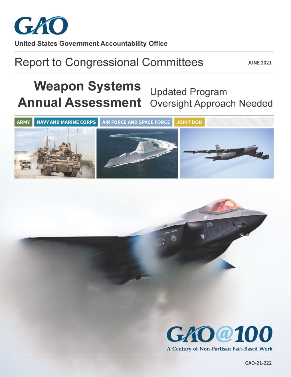 GAO-21-222, Weapon Systems Annual Assessment: Updated Program Oversight Approach Needed