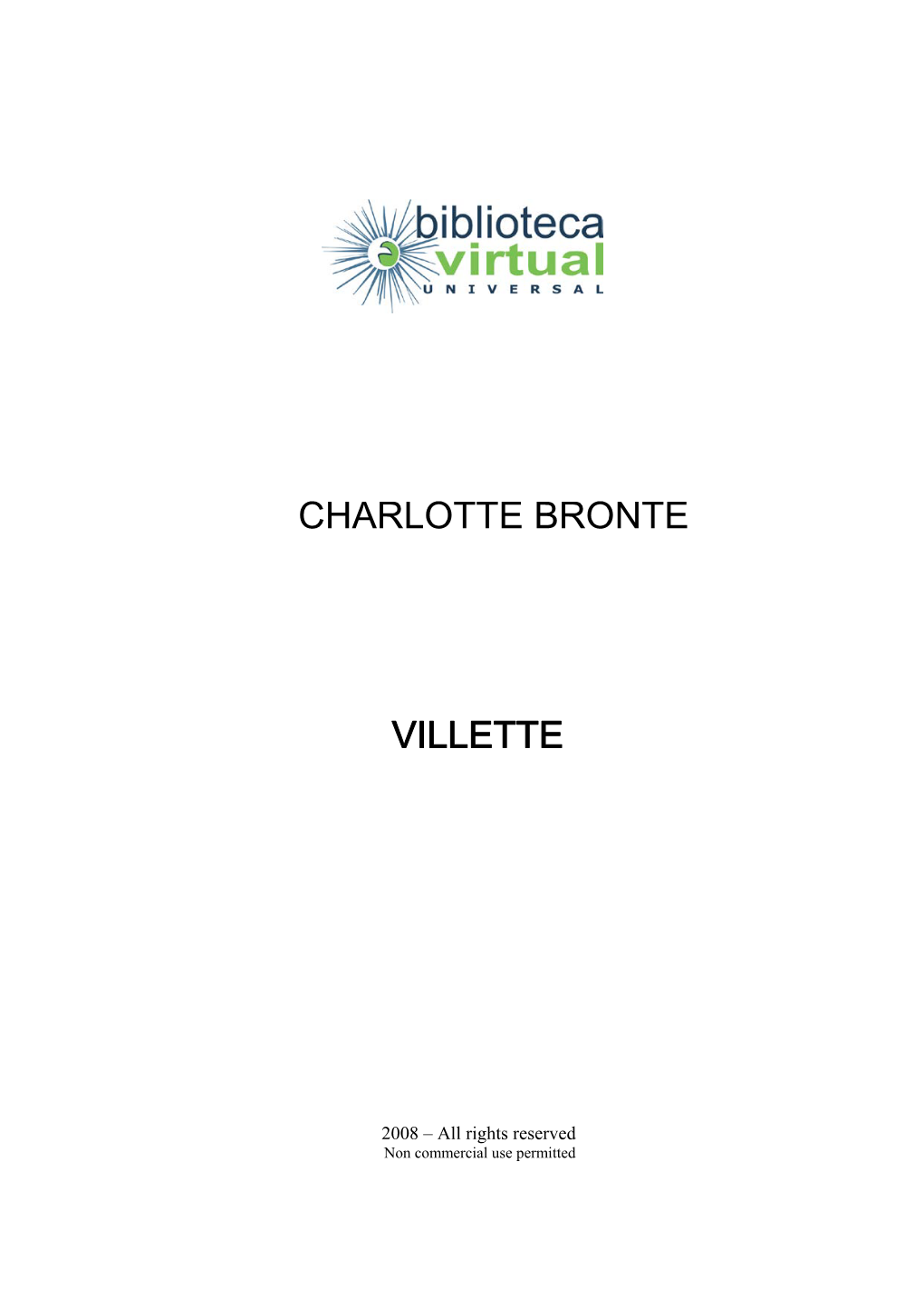 Charlotte Bronte Villette