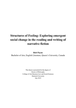 Exploring Emergent Social Change in the Reading and Writing of Narrative Fiction