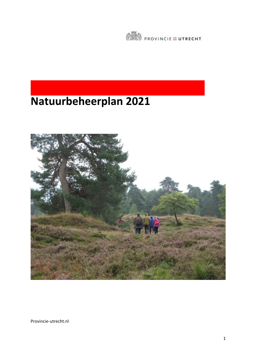 Natuurbeheerplan 2021 Provincie Utrecht