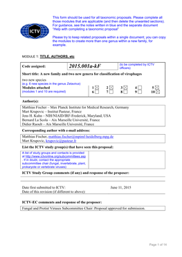 Complete Sections As Applicable