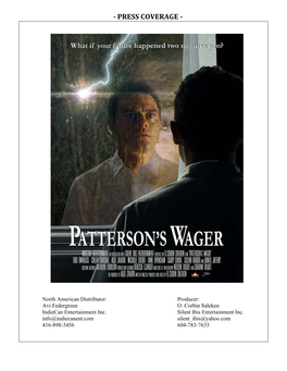 Patterson's Wager Press Coverage