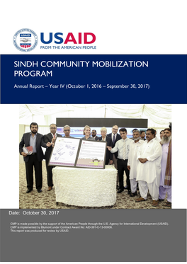 Sindh Community Mobilization Program
