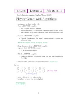 ES.268 Dynamic Programming with Impartial Games, Course Notes 3