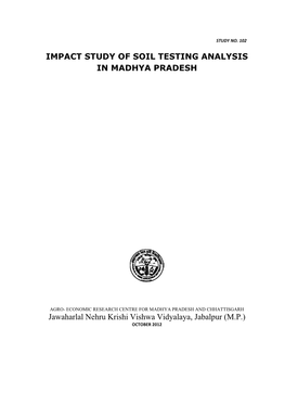 Impact Study of Soil Testing Analysis in Madhya Pradesh