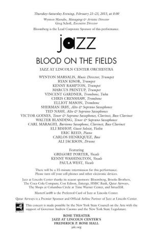 Download the Blood on the Fields Playbill And