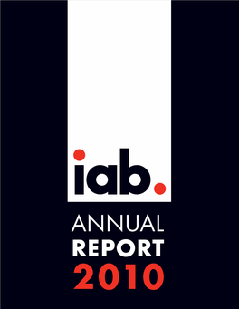 2010 IAB Annual Report