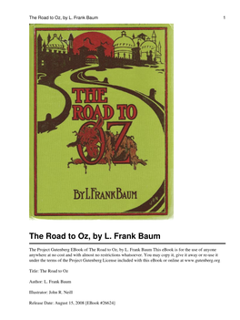 The Road to Oz, by L. Frank Baum 1