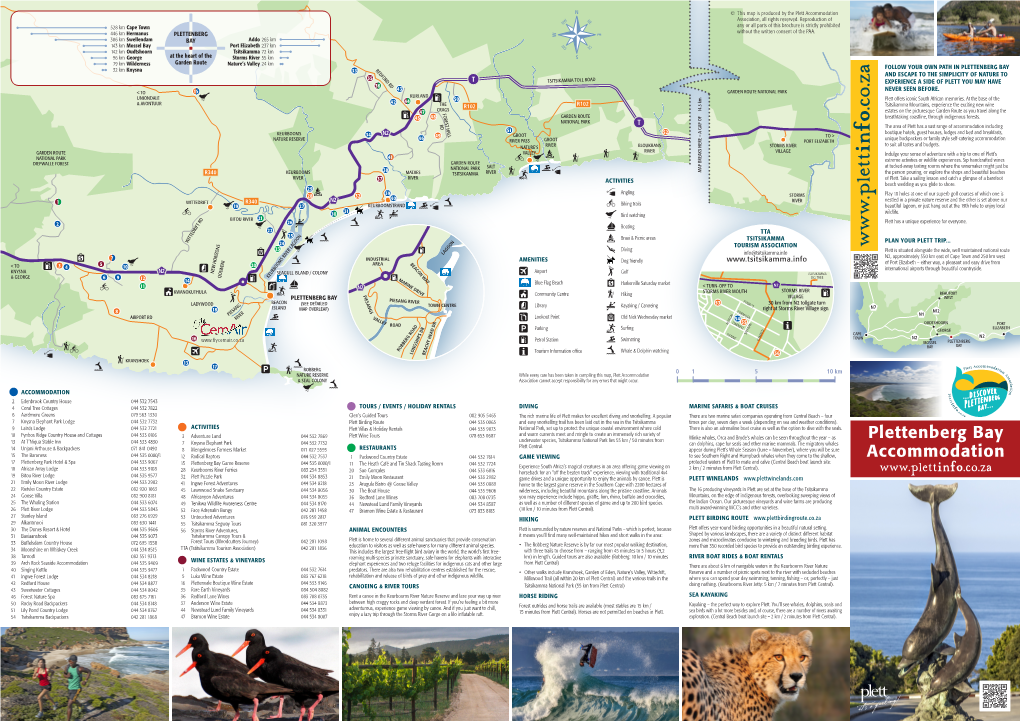 Download Garden Route Map in Pdf File Format