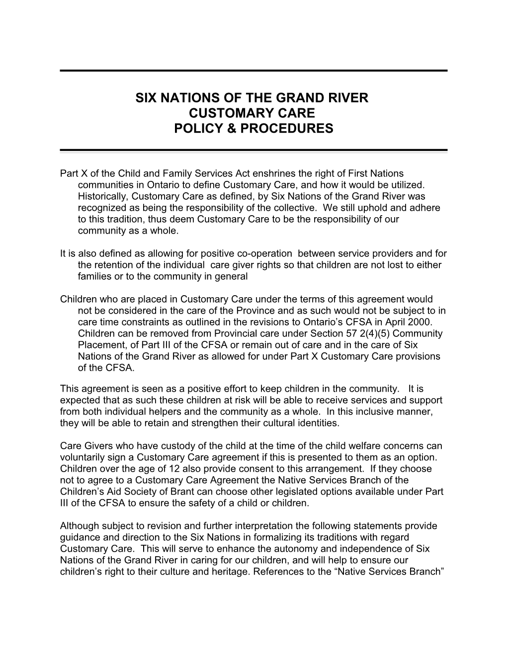 Six Nations of the Grand River