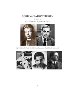 Good Variation Theory