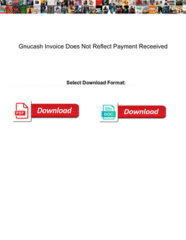 Gnucash Invoice Does Not Reflect Payment Receeived