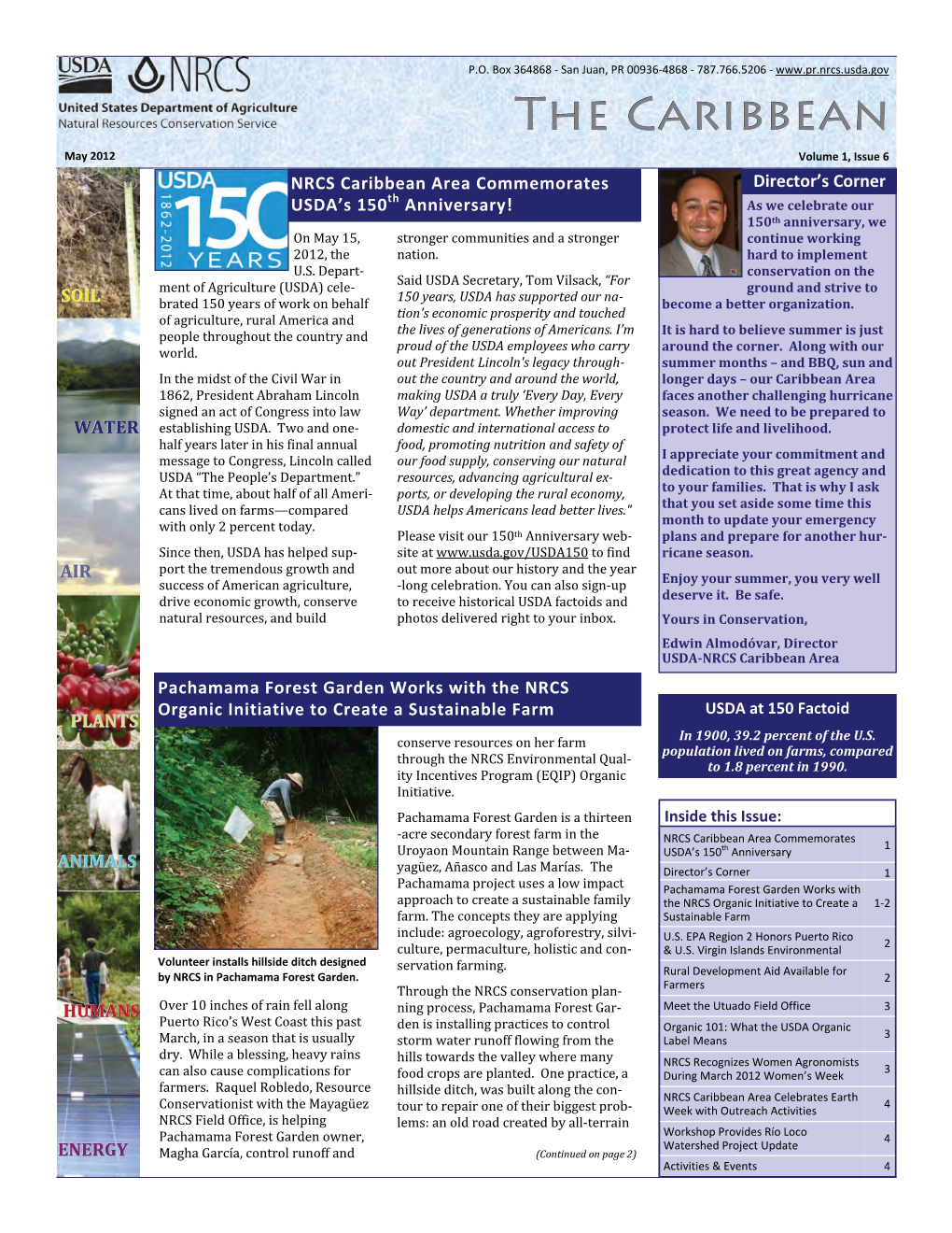 USDA-NRCS Caribbean Area Newsletter