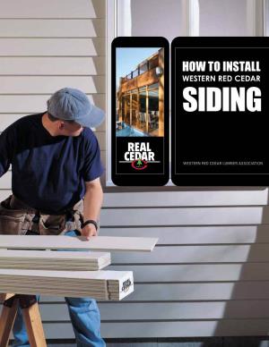 How to Install Cedar Siding