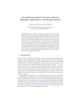 An Empirical Analysis of Smart Contracts: Platforms, Applications, and Design Patterns