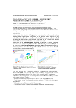 Zeno, the Latest Life Nature – Restoration – Project Along the Flemish Coast