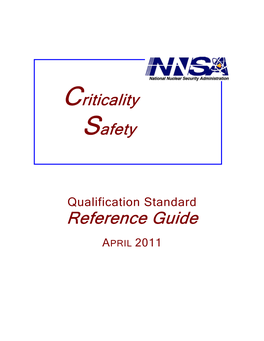 Criticality Safety