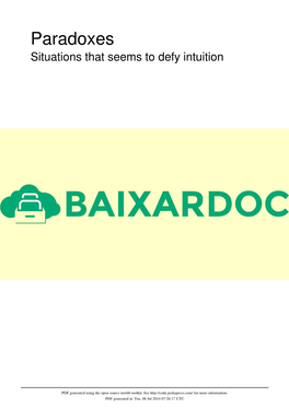 Paradoxes Situations That Seems to Defy Intuition