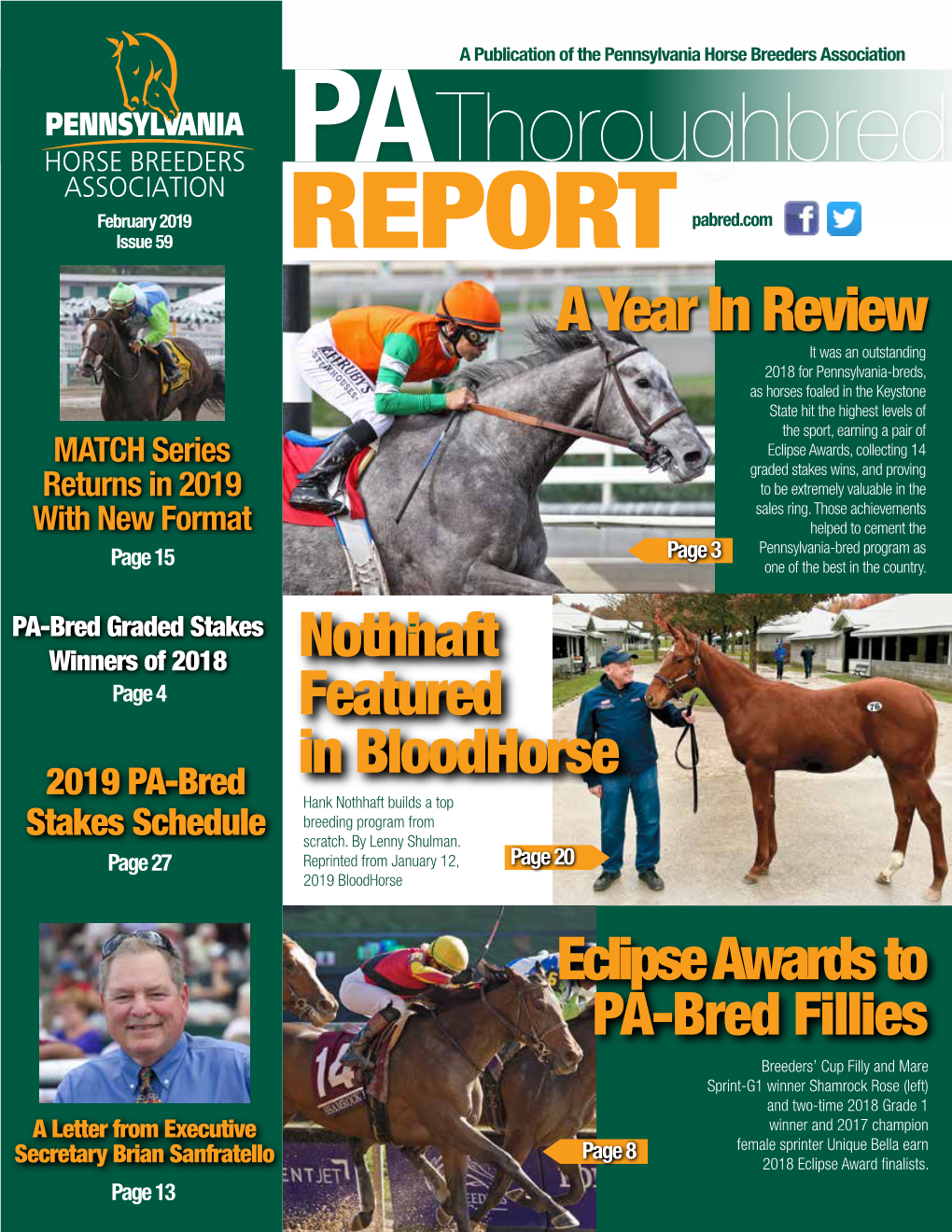 Thoroughbred Pabred.Com February 2019 Pabred.Com Issue 59 REPORT