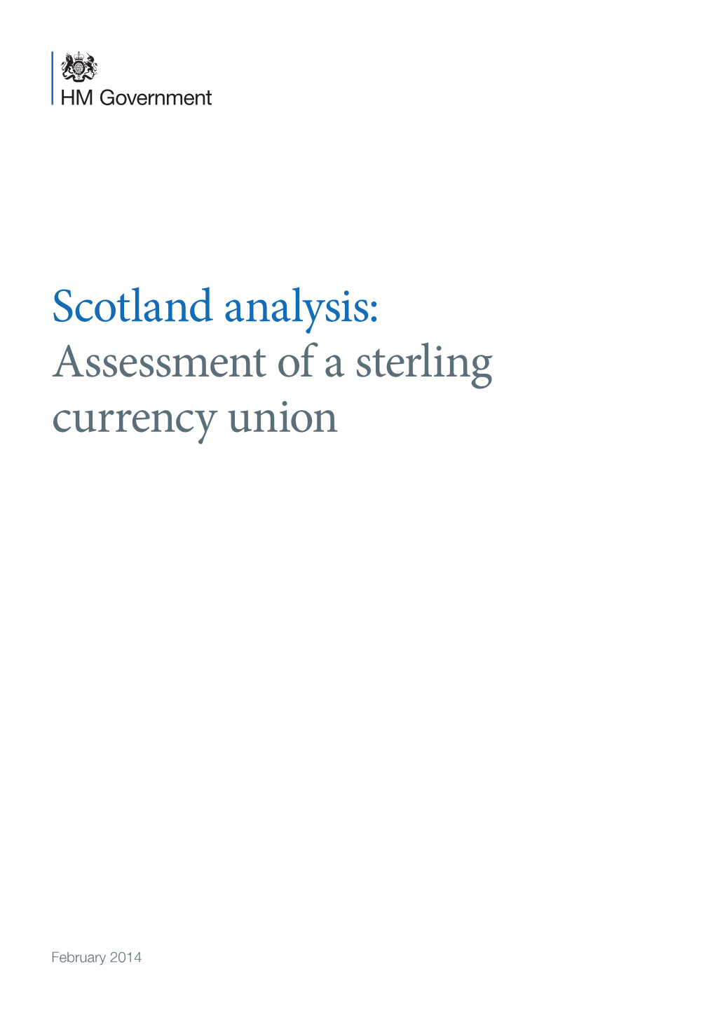 Scotland Analysis: Assessment of a Sterling Currency Union