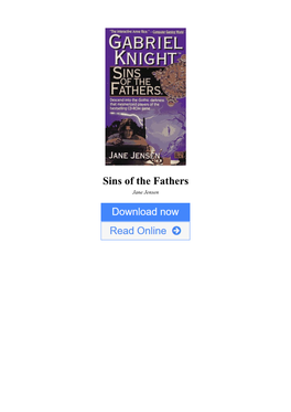 Sins of the Fathers by Jane Jensen