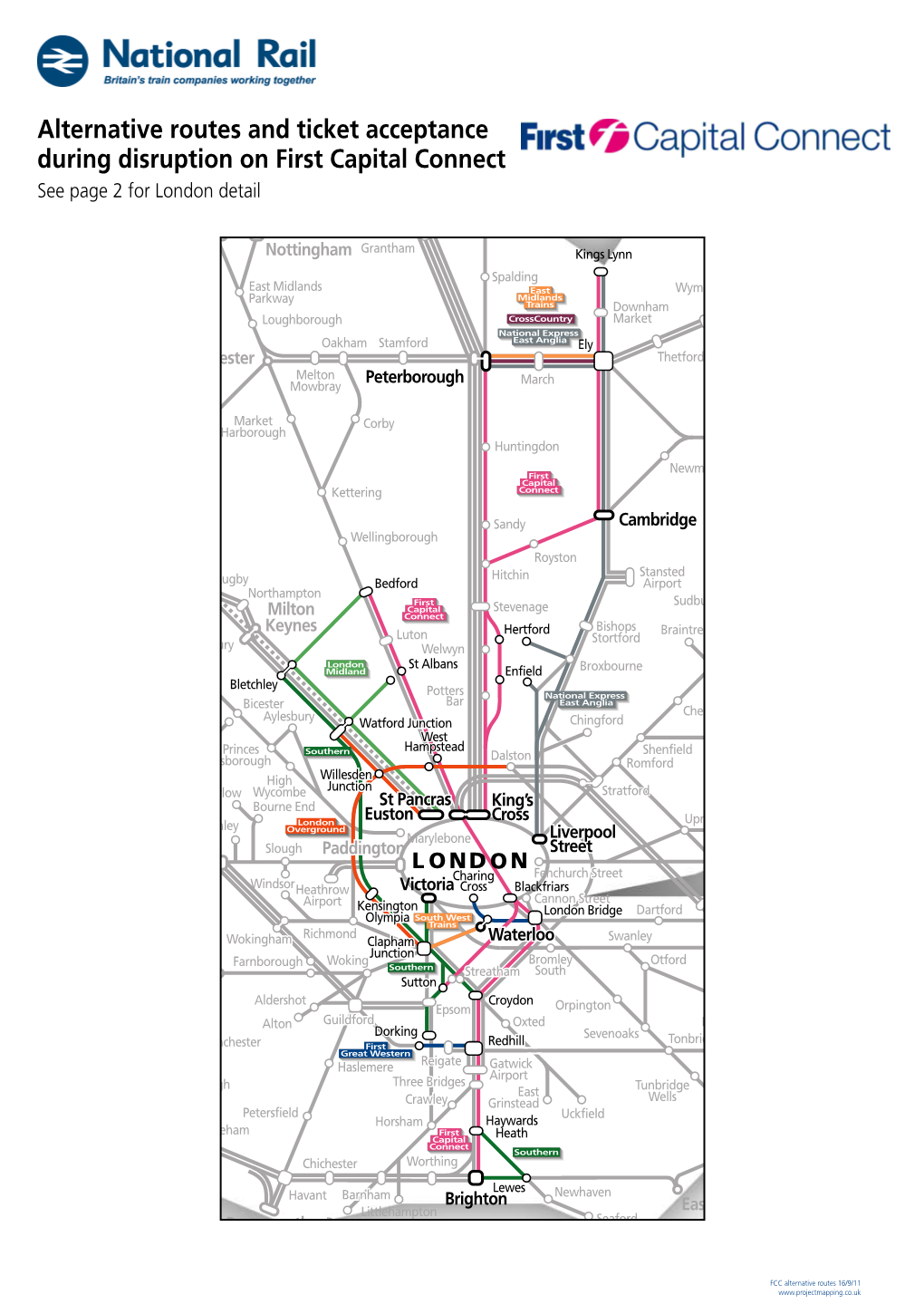 First Capital Connect See Page 2 for London Detail