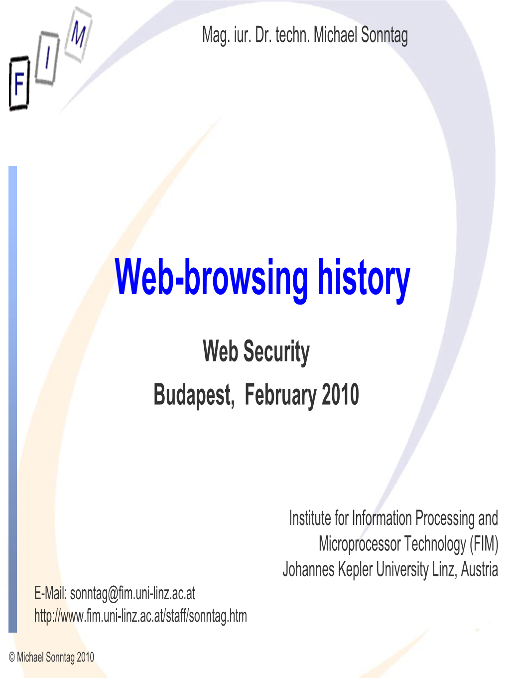 Web-Browsing History