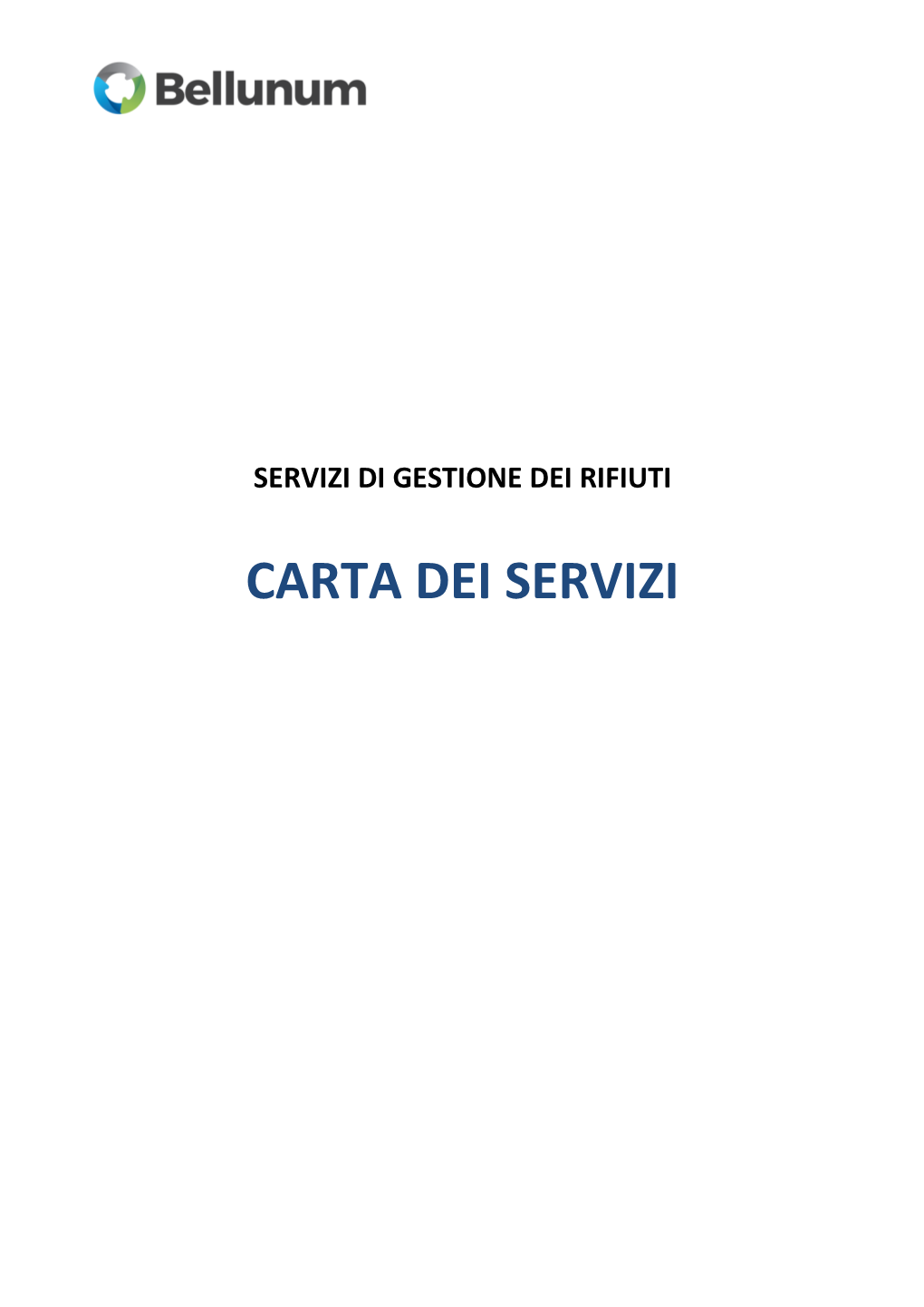 Carta Dei Servizi Gestione Rifiuti Urbani Carta Dei Servizi