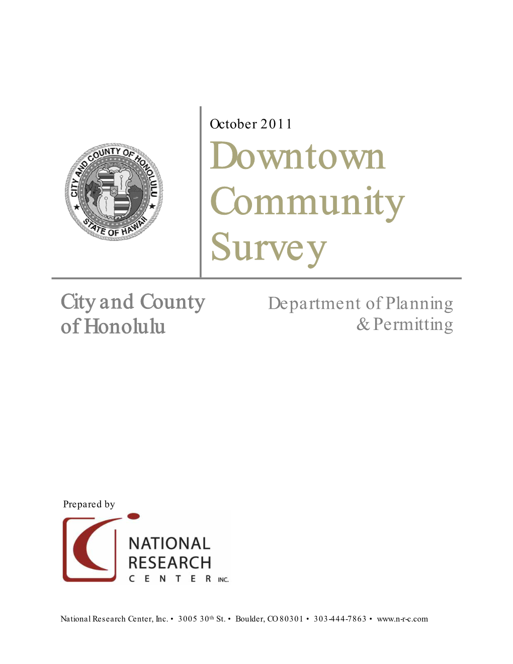 Downtown Community Survey