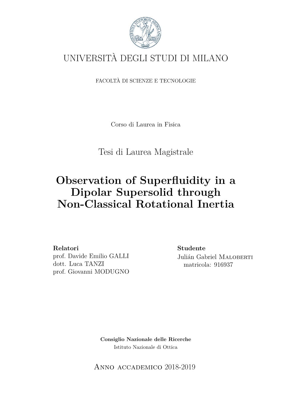 Observation of Superfluidity in a Dipolar Supersolid Through Non