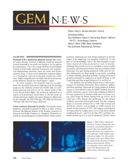 Summer 1996 Gems & Gemology Gem News