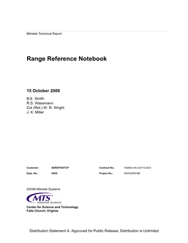 Range Reference Notebook