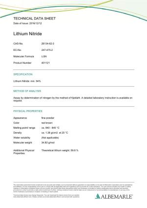 Lithium Nitride