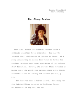 Fan Chung Graham