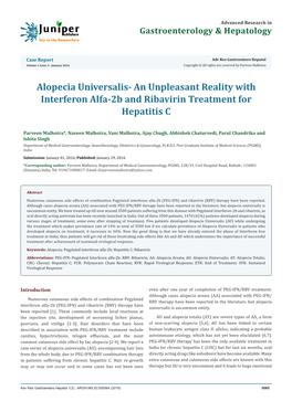 An Unpleasant Reality with Interferon Alfa-2B and Ribavirin Treatment for Hepatitis C