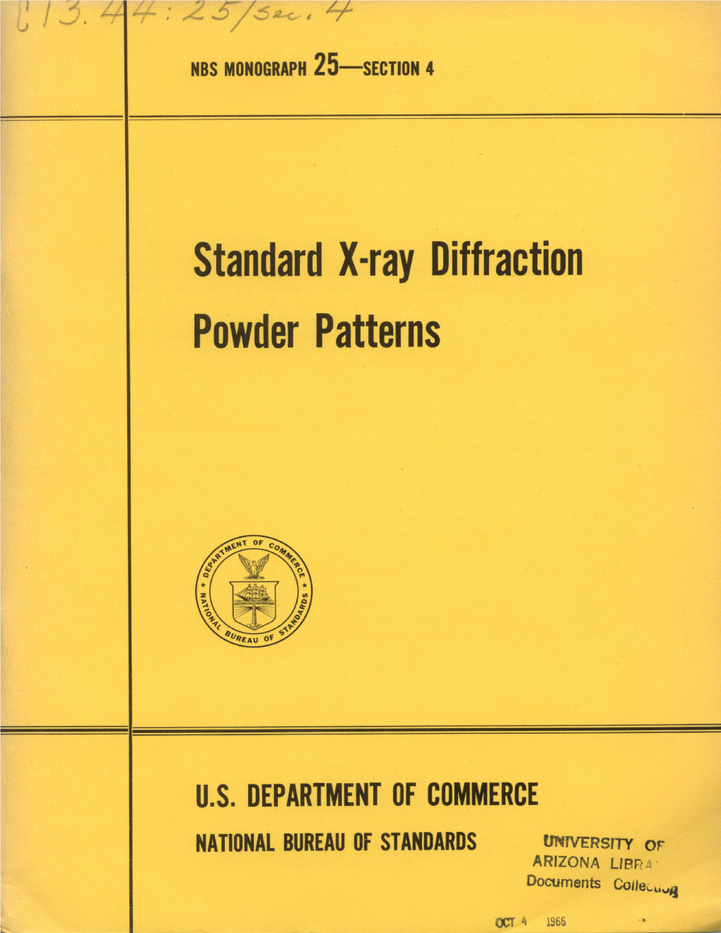 Standard X-Ray Diffraction Powder Patterns